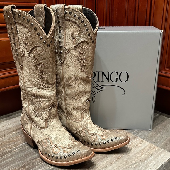 Old Gringo Shoes - Old Gringo Double D Ranch Exclusive Cowboy Something New Wedding Boots Size 7.5